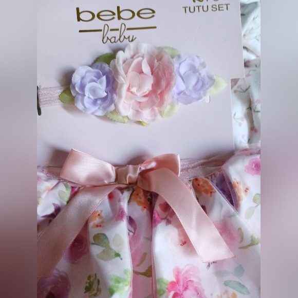 Infant 2 piece head band and tutu set - Picture 3 of 5